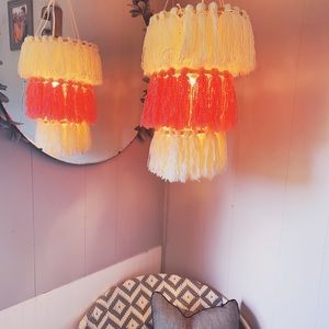 Boho tassel chandelier